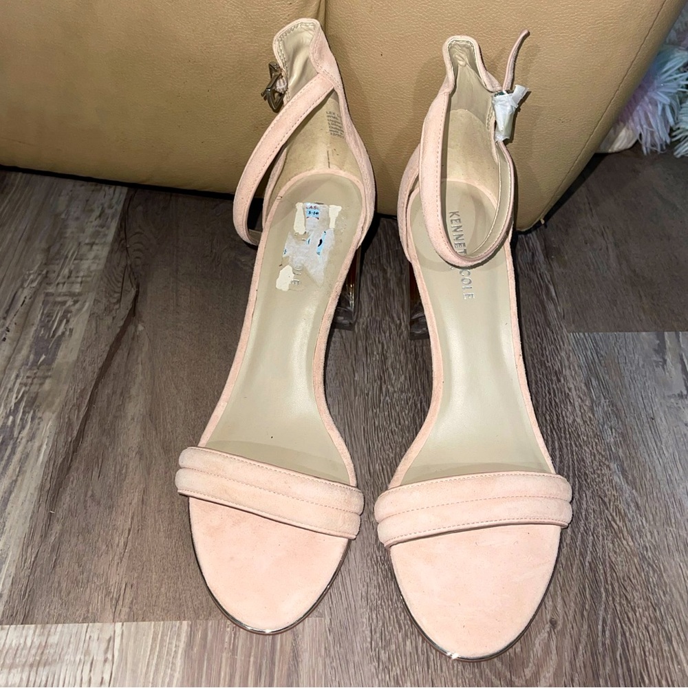 Kenneth Cole Blush Glass Heeled open Toe - Size 10M
